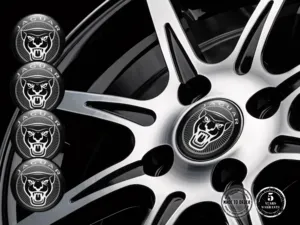 Jaguar Decalcomania Cupola Custom Stile Loghi Cerchio Pregiati